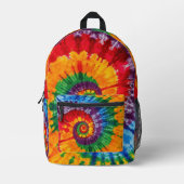 Sac À Dos Imprimé Tie Dye Motif psychédélique (Recto)