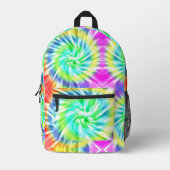 Sac À Dos Imprimé Tie Dye Psychedelic (Recto)