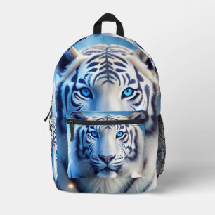 Sac À Dos Imprimé Tigre Blanc