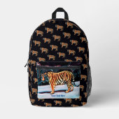 Sac À Dos Imprimé Tigre de Sibérie (Recto)