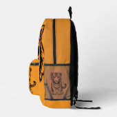 Sac À Dos Imprimé Tigre graphique visage orange (Droite)
