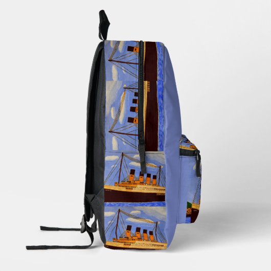 Sac À Dos Imprimé Titanic Ship backpack  (Gauche)