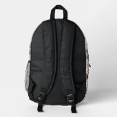 Sac À Dos Imprimé Tons boho assourdis personnalisés (Verso)