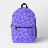 Sac À Dos Imprimé Tons violets Lilac avec pois en sixtie rétro (Recto)