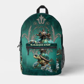 Sac À Dos Imprimé Tortue vapeur unique. (Recto)