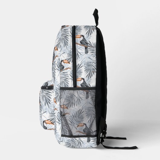 Sac À Dos Imprimé Toucan gris (Droite)