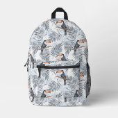 Sac À Dos Imprimé Toucan gris (Recto)