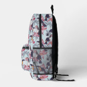 Sac À Dos Imprimé Toucans Avec Fleurs Exotiques (Droite)