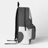 Sac À Dos Imprimé Tourbillons gris et blanc (Gauche)