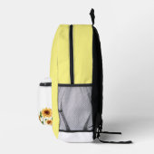 SAC À DOS IMPRIMÉ TOURNESOL JAUNE (Droite)
