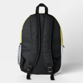 SAC À DOS IMPRIMÉ TOURNESOL JAUNE (Verso)