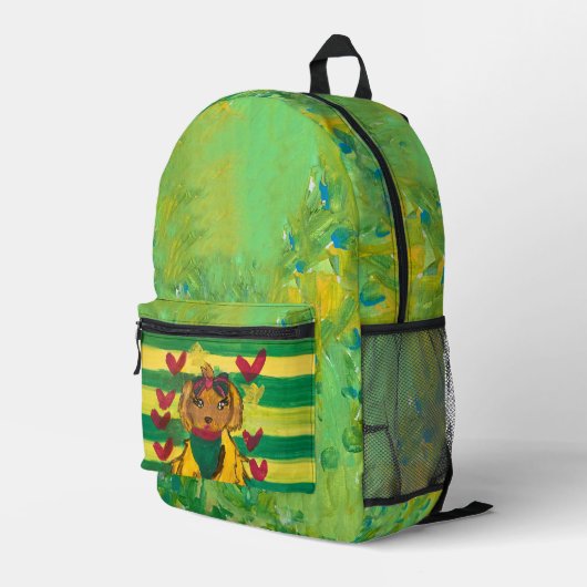 Sac À Dos Imprimé Toutou "Art par les enfants" (Coin arrière droit)