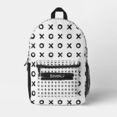 Sac À Dos Imprimé Trace de brosse XOXO (Recto)