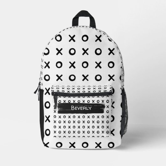 Sac À Dos Imprimé Trace de brosse XOXO (Recto)