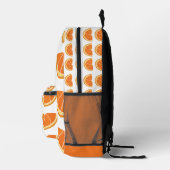 Sac À Dos Imprimé Tranche de fruit orange (Droite)
