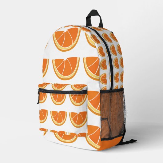 Sac À Dos Imprimé Tranche de fruit orange (Coin arrière droit)