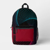 Sac À Dos Imprimé "Traveling through the Grid" Retro Backpack (Recto)
