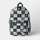 Sac À Dos Imprimé Trente, Abrégation Biomorphique - Kandinsky (Recto)