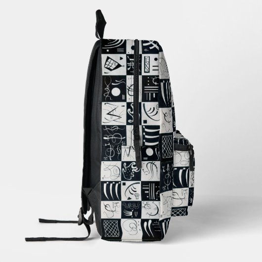 Sac À Dos Imprimé Trente, Abrégation Biomorphique - Kandinsky (Gauche)