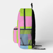 Sac À Dos Imprimé Tri Couleur (Droite)