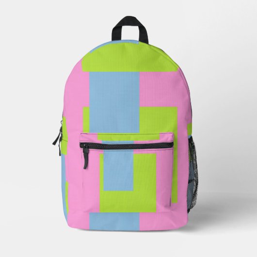 Sac À Dos Imprimé Tri Couleur (Recto)