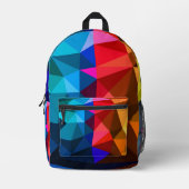 Sac À Dos Imprimé Triangle coloré contemporain Abstrait (Recto)