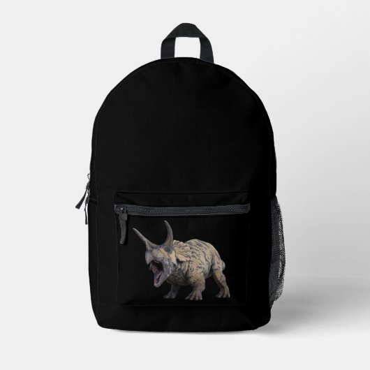 Sac À Dos Imprimé Triceratops (Recto)