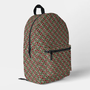 Sac À Dos Imprimé Trippy Squiggly Retro Mood Noël Motif