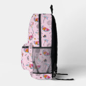Sac À Dos Imprimé Tropical rose Memphis Style Motif (Droite)