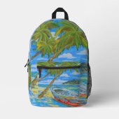 Sac À Dos Imprimé Tropical scene backpack (Recto)