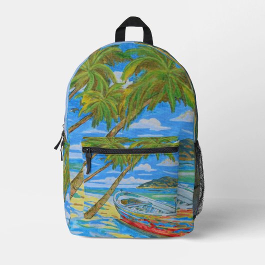 Sac À Dos Imprimé Tropical scene backpack (Recto)