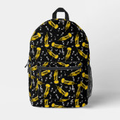 Sac À Dos Imprimé Trumpet Music Notes Motif (Recto)