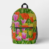 Sac À Dos Imprimé Tulipes (Recto)