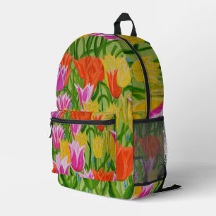 Sac À Dos Imprimé Tulipes