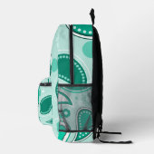 Sac À Dos Imprimé Turquoise (Droite)