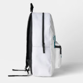 Sac À Dos Imprimé Turquoise monogram wedding couple name simple styl (Gauche)