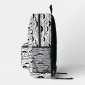 Sac À Dos Imprimé Un Club de Gentlemen. Motif Moustache (Droite)