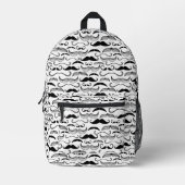Sac À Dos Imprimé Un Club de Gentlemen. Motif Moustache (Recto)