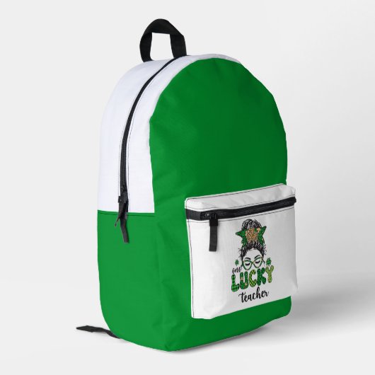 Sac À Dos Imprimé Un enseignant chanceux - Saint Patrick's Day (Coin arrière gauche)