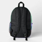 Sac À Dos Imprimé Un paradis mauve (Verso)