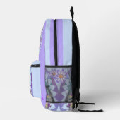 Sac À Dos Imprimé Un paradis mauve (Droite)