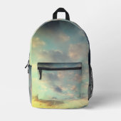 Sac À Dos Imprimé Un rose aux nuages (Recto)