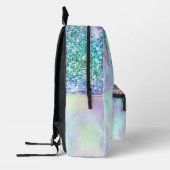 Sac À Dos Imprimé Unicorne mignonne Bleu pourpre Parties scintillant (Gauche)