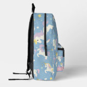 Sac À Dos Imprimé Unicorne Princesse personnalisée (Gauche)