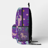 Sac À Dos Imprimé Unicorne Princesse personnalisée (Droite)