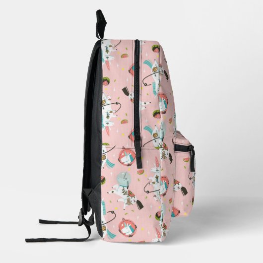 Sac À Dos Imprimé Unicornes dans le Motif spatial (Gauche)