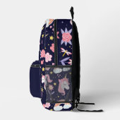 Sac À Dos Imprimé Unicornes et Rainbows (Droite)