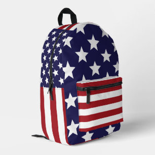 Sac À Dos Imprimé USA Stars Stripes