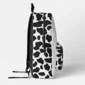Sac À Dos Imprimé Vache Imprimer des points noirs et blancs avec nom (Gauche)