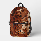 Sac À Dos Imprimé Vachette noire Brown (Recto)